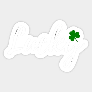 Lucky St. Patrick's Day Shirt Sticker